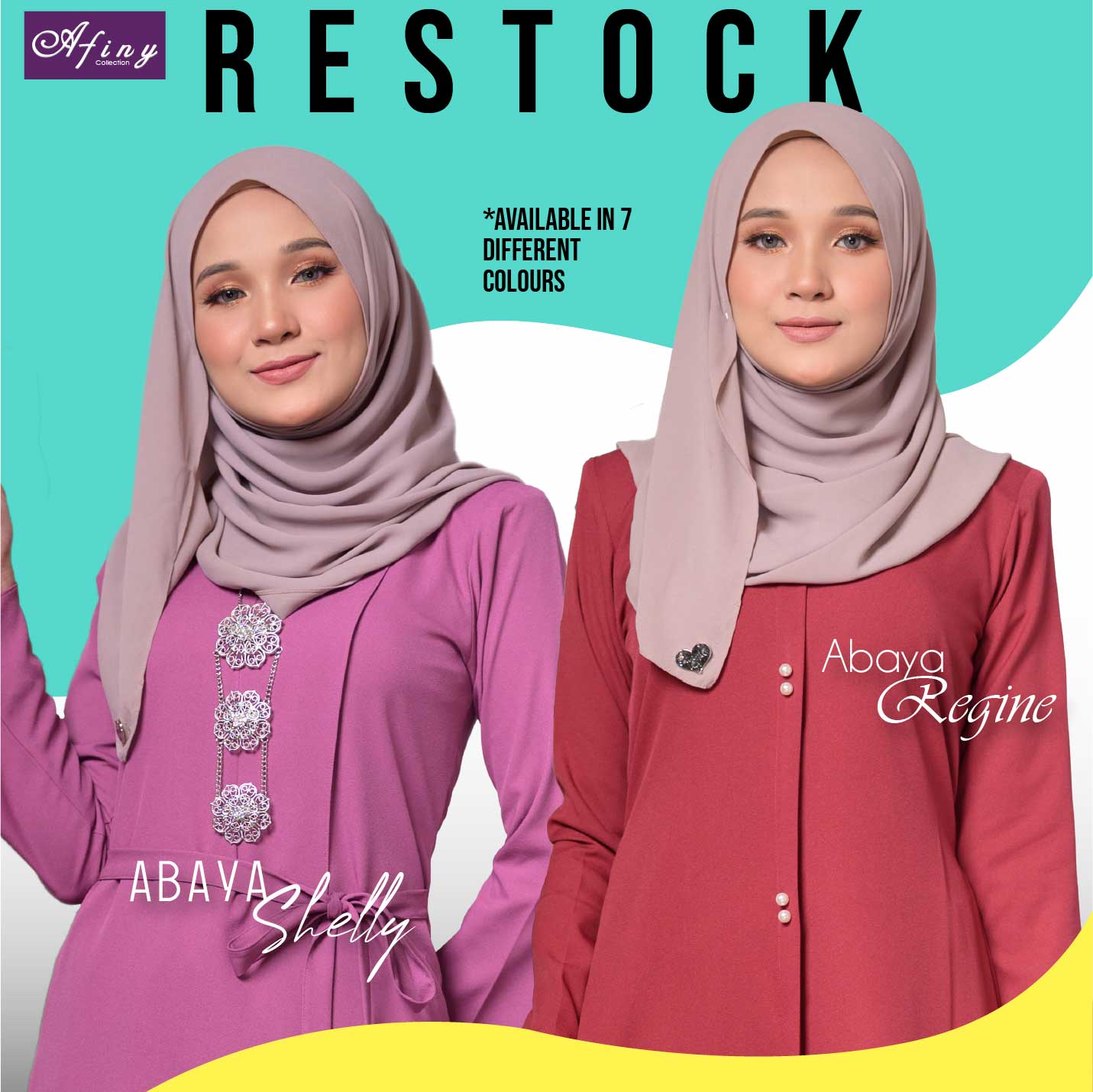 RESTOCK ABAYA!! Abaya Shelly & Abaya Regine!!!
