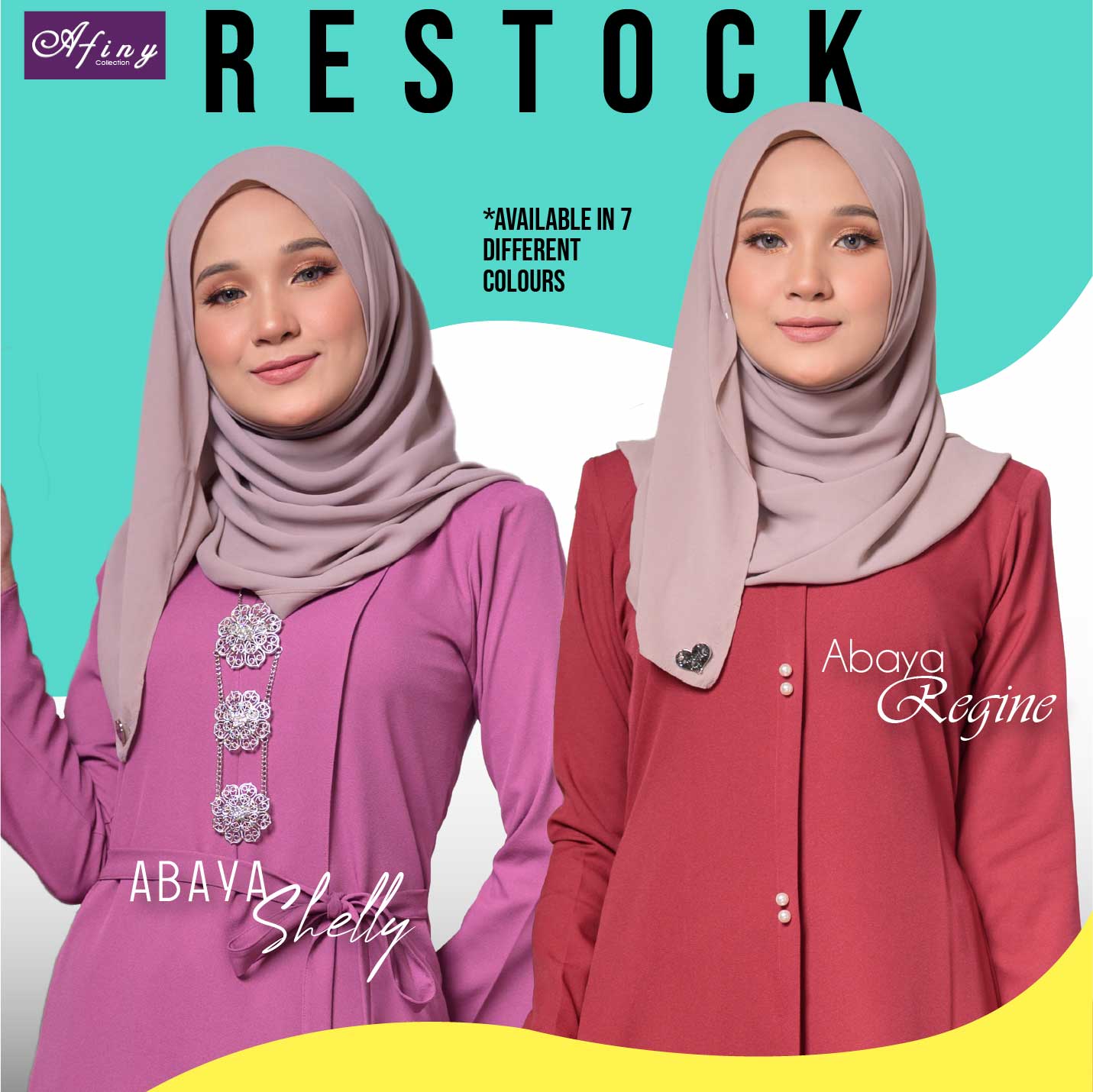 RESTOCK ABAYA!! Abaya Shelly & Abaya Regine!!!